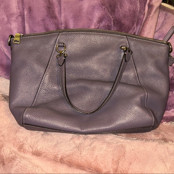 Coach Purple Leather Authentic Handbag - Like New - Picture 8 of 16